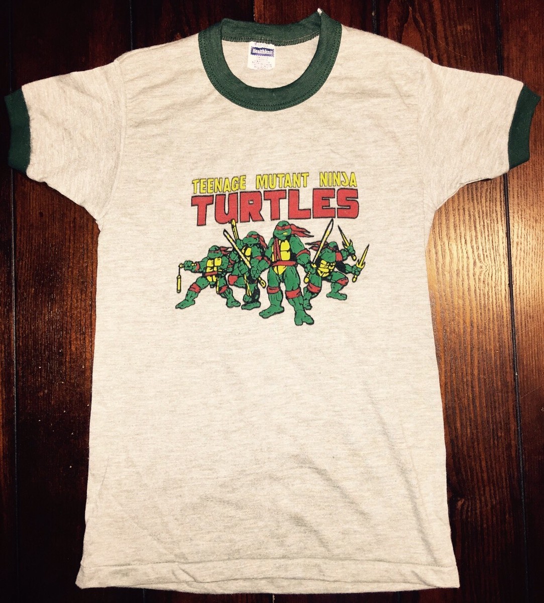 Vintage TEENAGE MUTANT NINJA TURTLES 80s T-Shirt Tri-Blend COMIC M