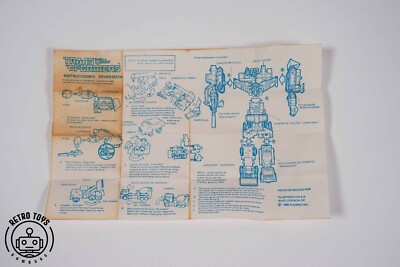 TRANSFORMERS Devastator Combiners Mexico Instructions Booklet Manual 1985