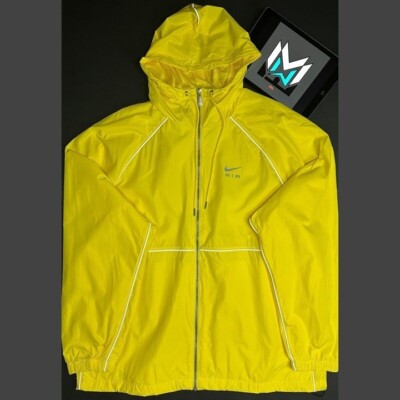 Nike Air Woven Full Zip Men's XL Water-Repellent Jacket Yellow DQ4213-765