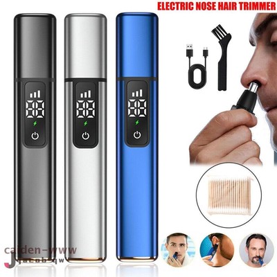USB Männer Frauen Elektrisch Nasenhaarschneider Trimmer Ohr Gesicht Rasierer DE