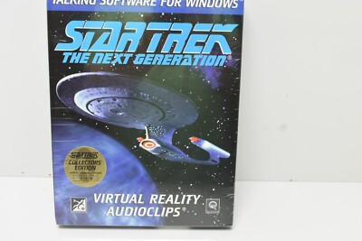 Star Trek Next Gen '95 Audioclips Collectors Ed #03878 PC Win. 3.5'' Floppy Disc