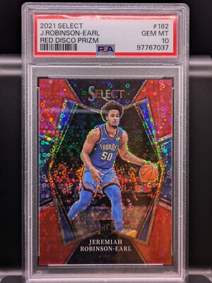 2021 NBA Select Jeremiah Robinson-Earl #182 RED DISCO /49 Rookie