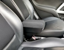 Bracciolo NO VITI regolabile SMART FORTWO 450-451 TESSUTO nero CUCITURE bianche