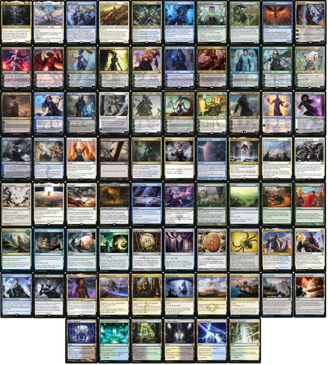 mtg planeswalker deck commander Carth the Lion PLANESWALKER SUPERFRIENDS Magic MTG Custom Commander Deck