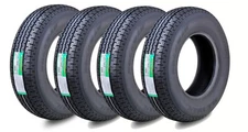 ROCKMAN Trailer Tire ST225/75R15 10-Ply LR E 117M Steel Belted Radial 11168 Set4