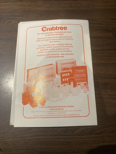 NON LEAGUE CUP FOOTBALL PROGRAMME GREENWICH BORO V WHITSTABLE TOWN - Picture 5 of 5