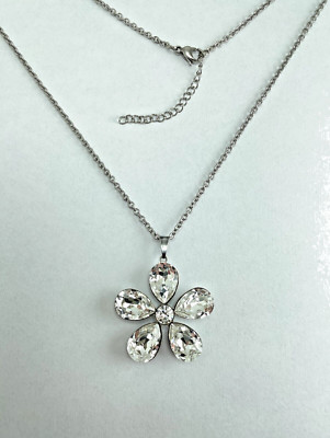 Sehr edle Collier-Kette mit Brilliant-Kristallen/Markenkristalle aus Tirol