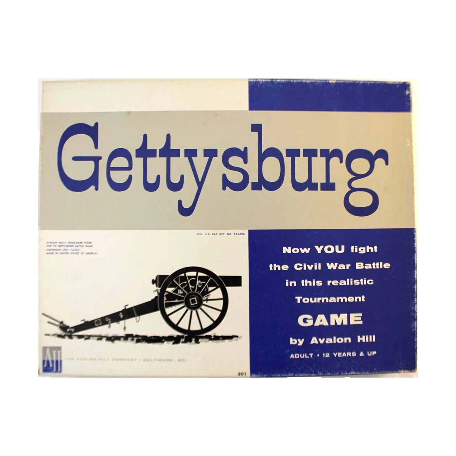 Avalon Hill Board 1964 Contemporary Manufacture Board & Traditional Games