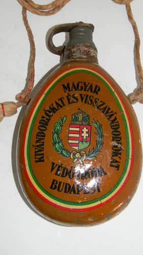 Vintage HUNGARIAN WATER FLASK RARE Made in Hungary - Picture 4 of 4