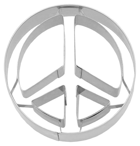 Peace Ausstecher love happiness frieden liebe hippie demo plätzchen