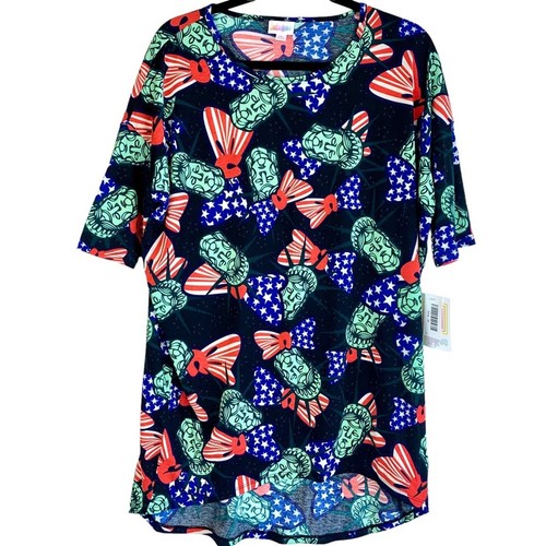 LuLaRoe Lady Freiheitsstatue Americana Irma Tunika High Low Top Paket Posten Neu - Bild 10 von 14
