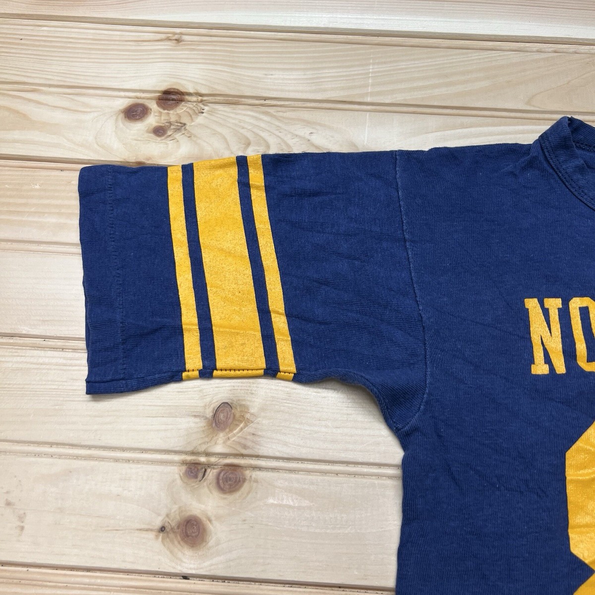 Vintage 70s Champion Blue Bar Notre Dame Jersey Shirt #81 Vintage 70s Champion Blue Bar Notre Dame Jersey Shirt #81