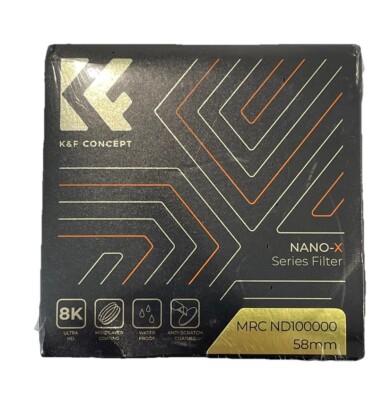 K&F Concept NANO-X Series Filter MRC ND100000 58mm 8K HD Multilayer Coating