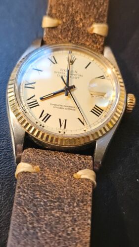 Vintage Rolex Datejust 16013 Buckley Dial Men's Automatic Watch 1984