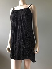 VERSACE H&M Black Prom Dress with Gold Studs Size US 2 NEW