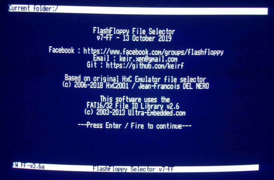 AMIGA GOTEK emulatore floppy USB. Display OLED. LED blu (bianco) - Immagine 2 di 2