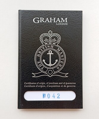 GRAHAM Guarantee Warranty (Unwritten) CHRONOFIGHTER Oversize GMT Big Date 2OVGG