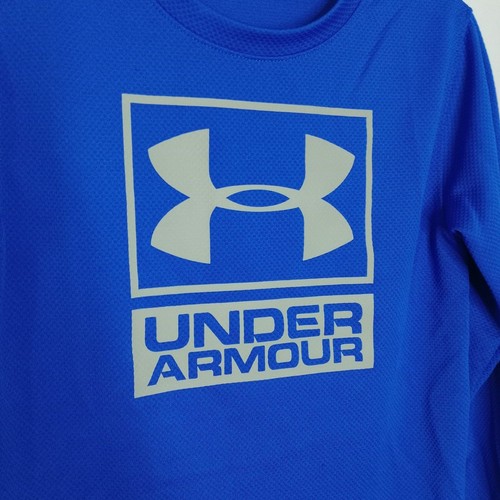 Under Armour Boys Graphic Logo Long Sleeve Waffle Athletic Sports TShirt sz 6 - Picture 3 of 6