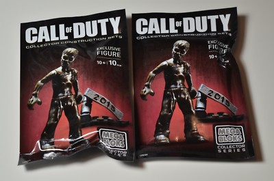 2 Call of Duty Mega Bloks SDCC Comic Con Exclusive Figure 2015 Collector Zombies