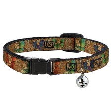 Cat Collar Breakaway with Bell Tattoo Johnny-Fairy Nail Biter NARROW Fits 8.5-1