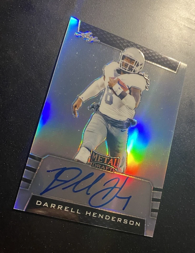 2019 Leaf Metal Draft Darrell Henderson #BA-DH3 Rookie Auto RC - Image 2 of 4