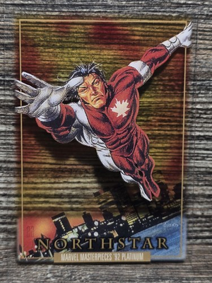#ad Northstar 2024 Skybox Marvel Masterpieces #x27;92 Platinum Clear Cut #69 NR Mint🔥 $9.99