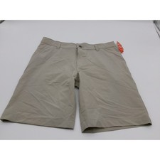 Wonder Nation Boys Husky Khaki Shorts Tan Flat Front School Uniform Size 16 H