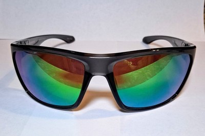 Kastking Huzzah Sports Green Black Mens Sunglasses Polarized Shades Fishing EUC