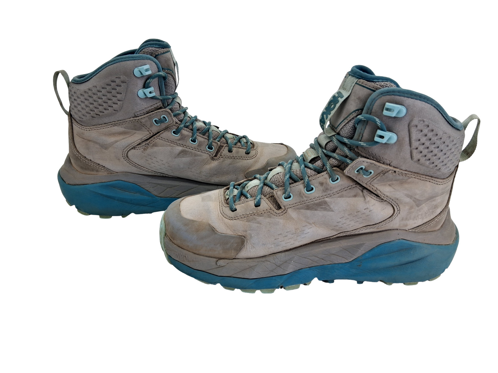 Hoka One One Kaha GTX Boots Womens Size 6.5 Gray Gore-Tex Nubuck Hiking Vibram thumbnail 10