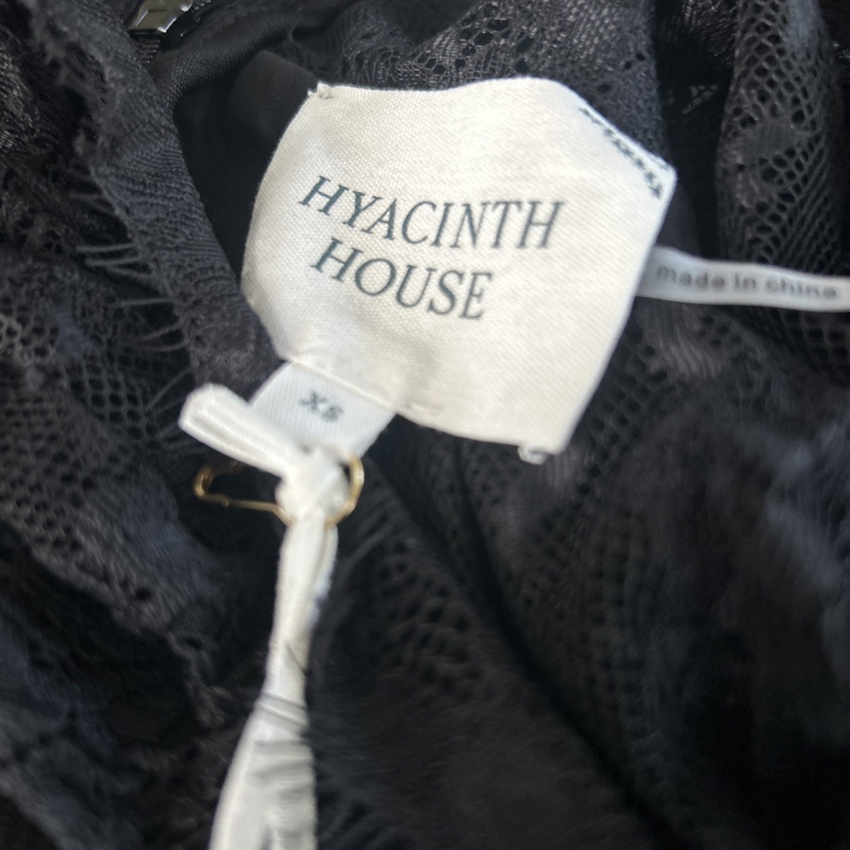 TUCKERNUCK Hyacinth House Black Lace Agatha Midi Dress NWT Size XS | eBay