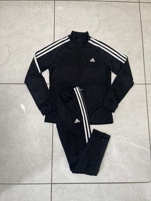 Adidas Aeroready schwarz Trainingsanzug Set Jungen 10-12 Jahre Sereno Cut 3 Streifen