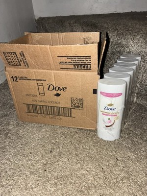12 Pack Dove Advanced Care Caring Coconut Antiperspirant, 2.6oz Each - BULK CASE