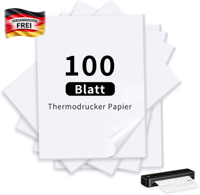 Thermopapier A4 100 Blatt - schnelltrocknend, glatte Oberfläche, kompatibel mit