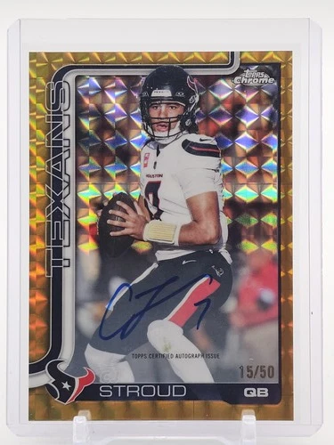2025 Topps Chrome CJ Stroud Chrome Autographs (RAW)