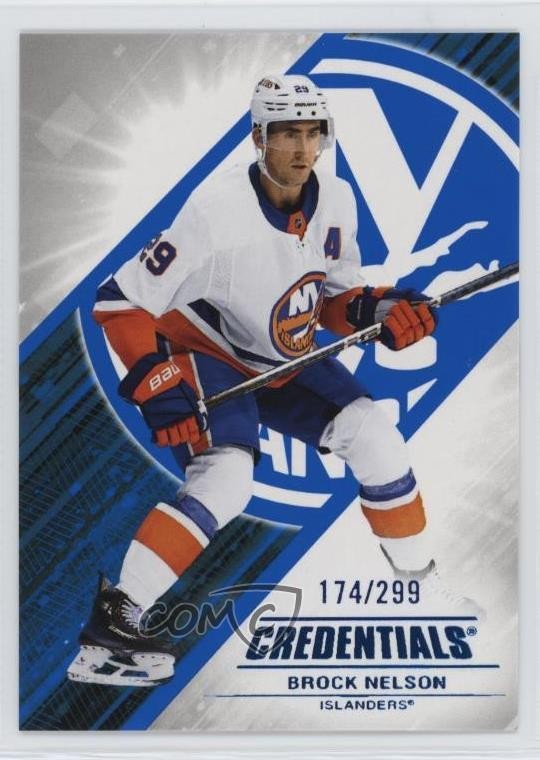 2024-25 Upper Deck Credentials Blue 174/299 Brock Nelson #69 0nr3