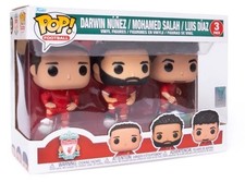 Image of Liverpool FC Funko Pop Nunez, Salah, Diaz 3 Player Pack Multipack BNIB
