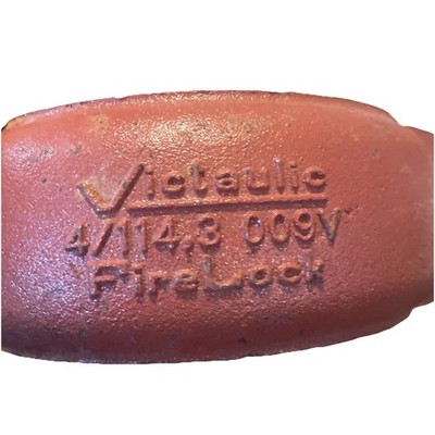 4-PCs Victaulic 4/114.3-009N FireLock EZ 4'' Ridgid Quick Vic Coupling 
