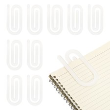 10Pack Acrylic Paper Clip, 3.15 x 2.76 Inch Heart Shape Blank Sublimation, Clear