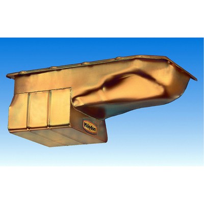 Milodon Engine Oil Pan 30355; Street/Strip Low Profile 7qt for Pontiac V8