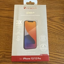 iPhone Screen Protector 12 and 12 Pro by ZAGG Invisible Shield Impact Protection