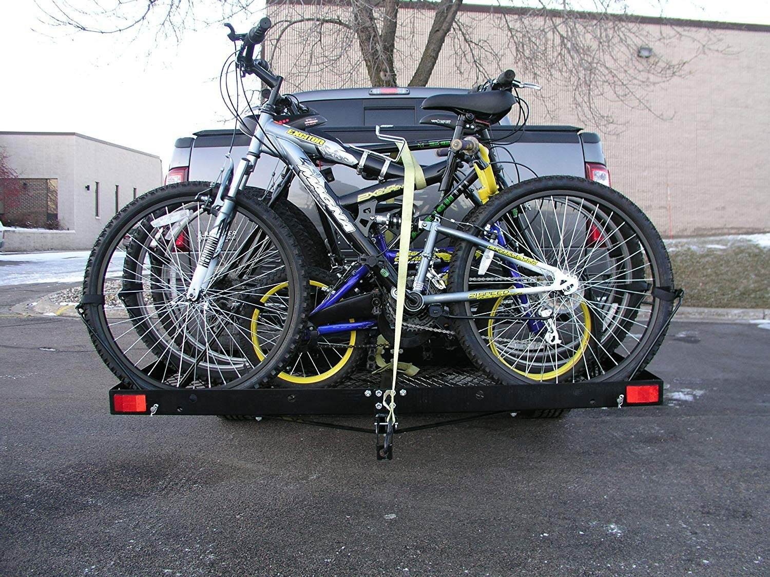 Tow Tuff 62 Inch Steel Cargo Carrier and Bike Rack, Fits All 2in Receivers(Used)
