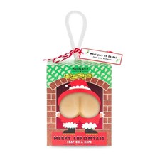 Soap on a Rope- Funny Christmas - Santa Bum Novelty Gift - Gag Stocking Stuffer
