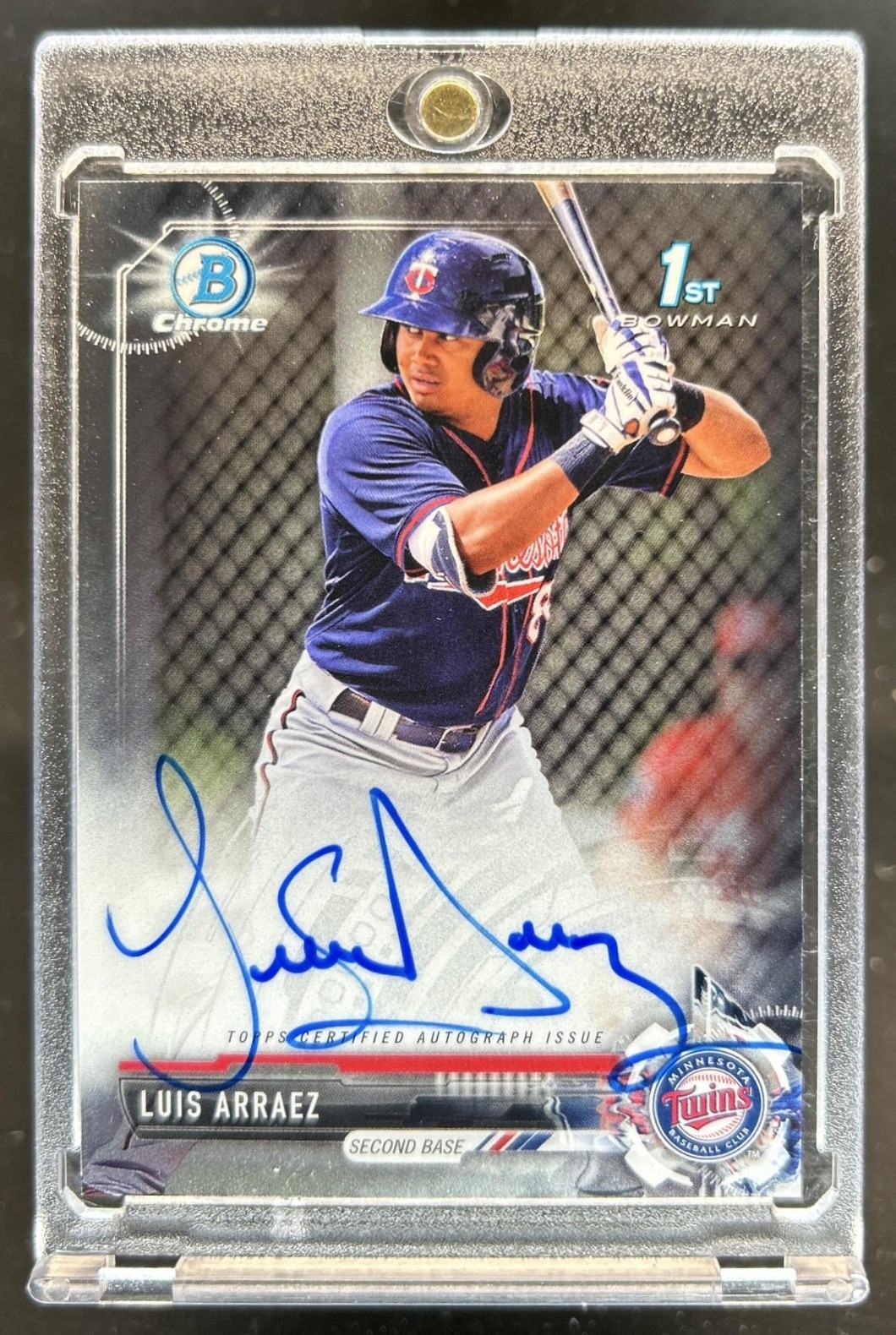 2017 Bowman Chrome Luis Arraez Auto 1st Prospect #CPA-LA Twins