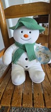 Eden The Snowman Plush Stuffed Animal w/ Green Hat  Scarf 1992 MPN 31128