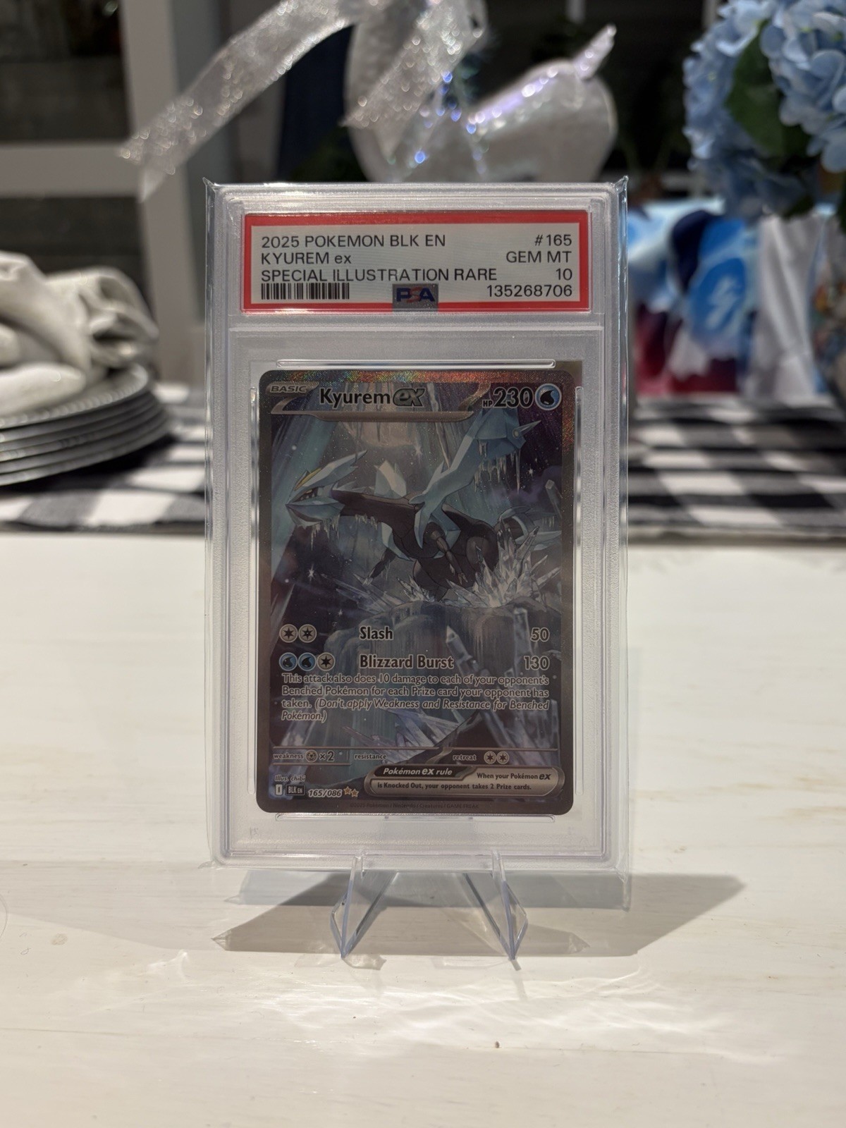 Pokémon Kyurem ex Sv: Black Bolt Special Illustration Rare Holo PSA 10 165/086