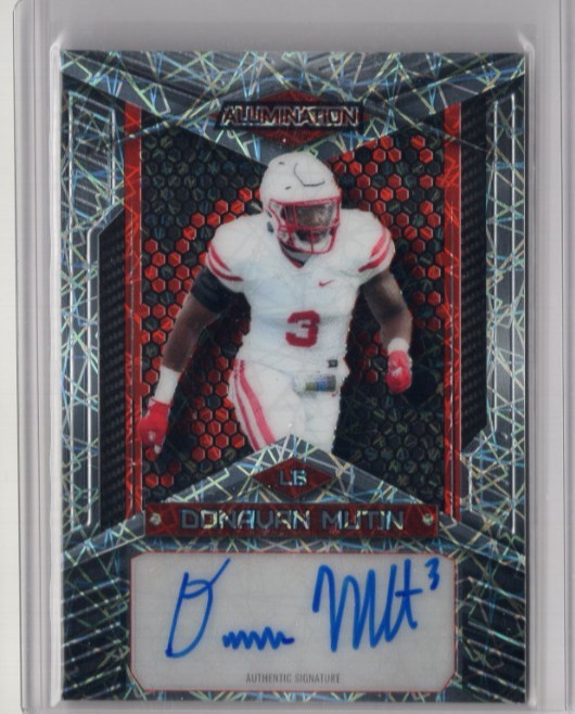 DONAVAN MUTIN NCAA Houston 2023 Wild Card Alumination RC Auto 14/15 #AB-42 Card