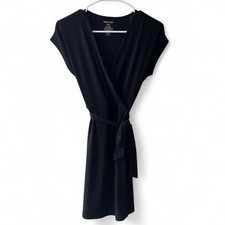 NWT Nine West Petite XS Black Tie Waist Dress