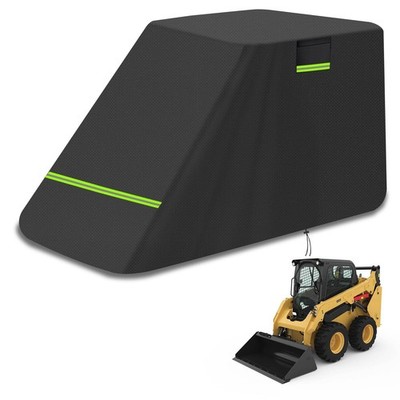 Skid Steer Loader Cover, Heavy Duty 600D Waterproof Oxford Cloth Skid Steer C...