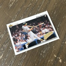 Mark McGwire Athletics MLB Upper Deck Baseball Sports Trading Card Card Stock
