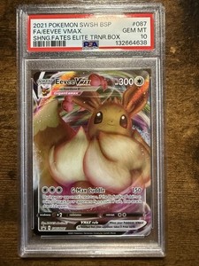 エーフィVMAX PSA 10 Eevee Heroes #189 PSA 10 Pokemon SWSH087 Eevee VMAX Shining Fates Elite Trainer Box